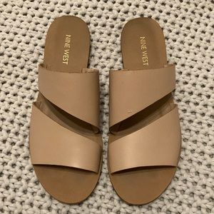 Nine West Soft Pink Slip on Sandals